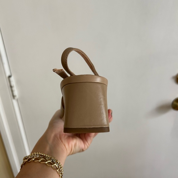 Franco Sarto Nude Slingback Heels - Picture 5 of 6